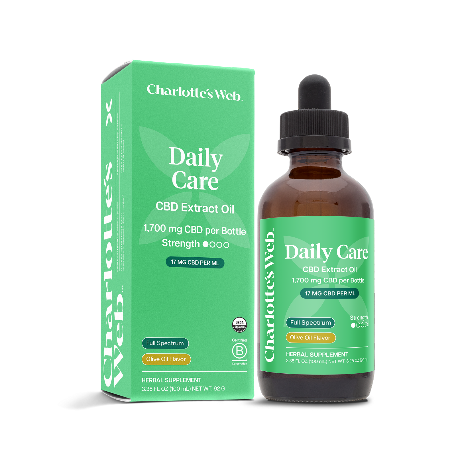 Daily Care 17MG CBD Oil - Charlotte's Web™ CBD & Botanicals – Charlotte's  Web CBD & Botanicals