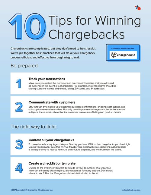 Chargeback Tips