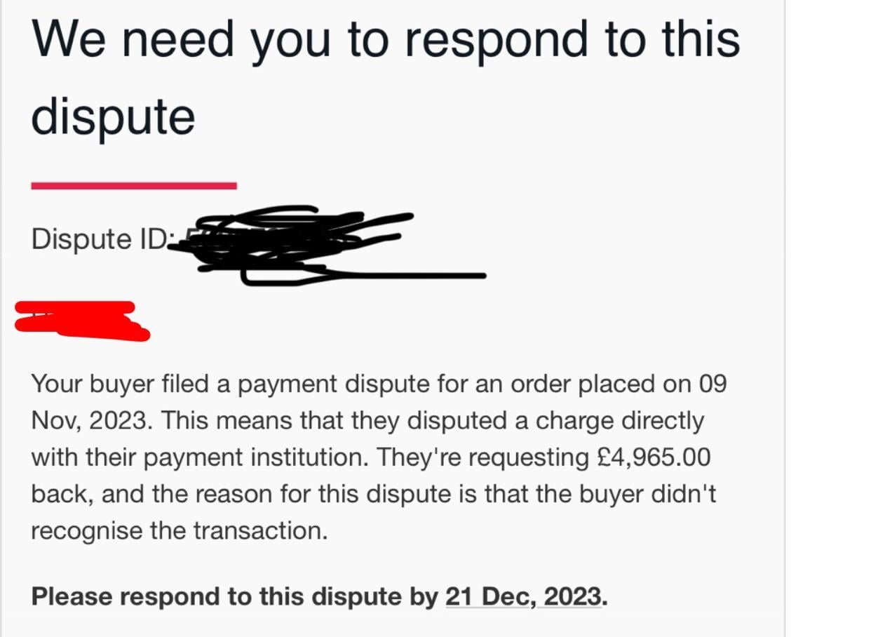 eBay chargebacks overview