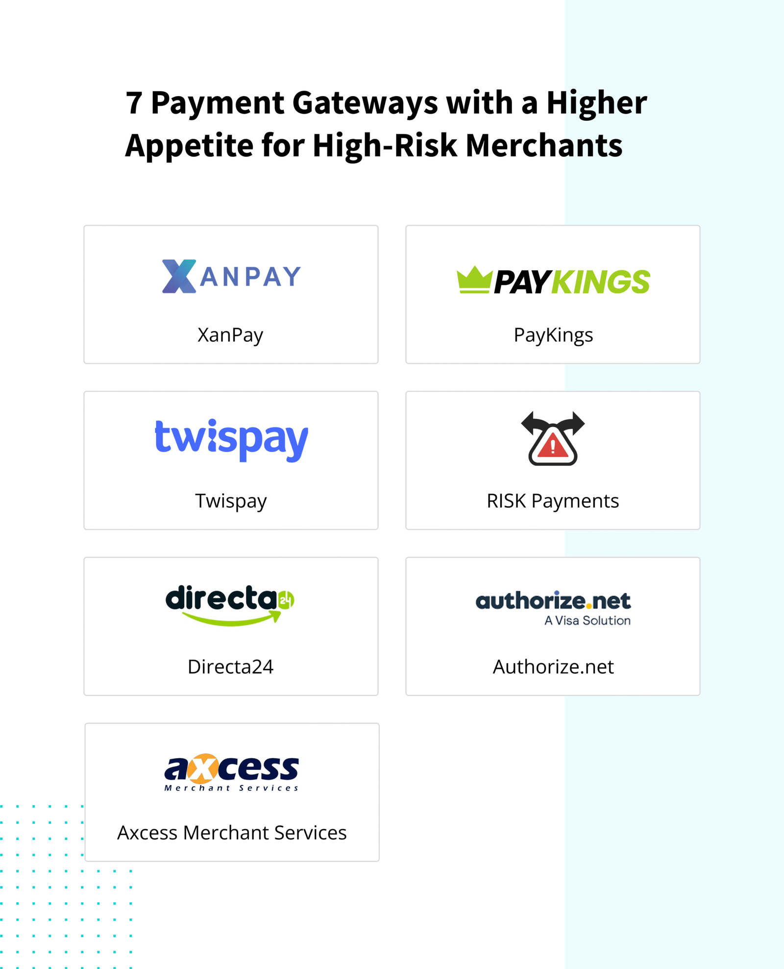 Payment processor for high-risk business