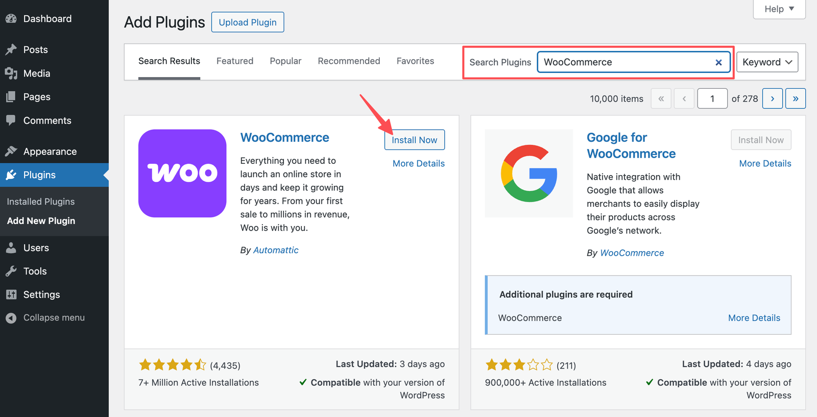 WordPress vs WooCommerce